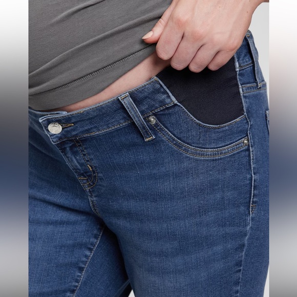 Gap Maternity True Skinny Inset Panel Jeans - Size 10/30r - Picture 2 of 5